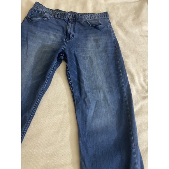 Calvin Klein Relaxed Straight Men’s Blue Denim Jeans Size 36W 30L - Picture 6 of 16